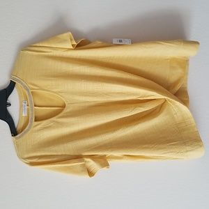 Plus Size Yellow Top 2X